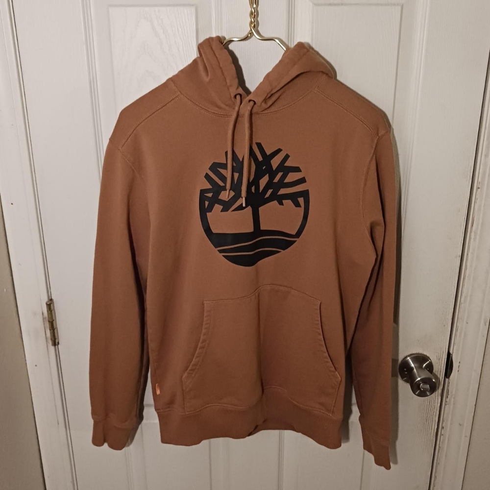 Timberland Men's Hoodie Tan Colored